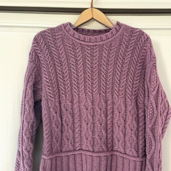 Lucky Brand Cable-Knit Crewneck Sweater Women’s Large Soft, Cozy, Classic Style - Picture 3 of 7
